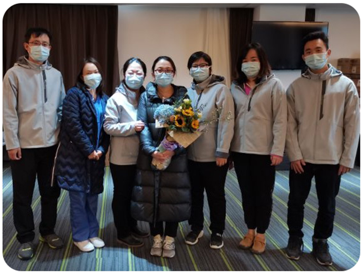 HXQC武漢分公司和青山分公司慰問馳援武漢北京醫(yī)療隊(duì)