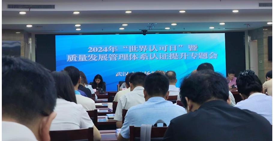 HXQC在武漢市2024年質(zhì)量發(fā)展管理體系認證提升專題會議上介紹經(jīng)驗